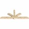 Ekena Millwork Redmond Rough Sawn Timber Gable Bracket, Douglas Fir, 108"W x 45"H x 6"D x 6"F, 10/12 Pitch GBW108X45X0606RED00RDF - alternate 3